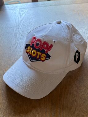 Port and Company White Pop! Slots Embroidered Baseball Cap. OS